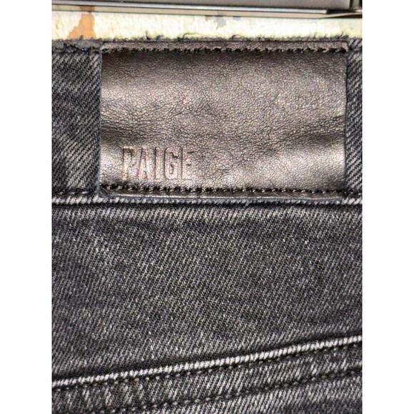 PAIGE black denim Sarah Slim jeans size 25 - Picture 5 of 8